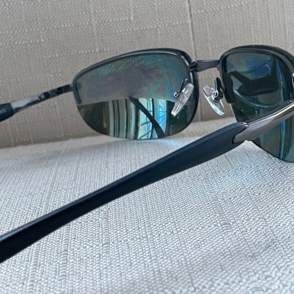 Foster Grant Men Sunglasses Half Rim Black/Gunmetal Tone Eye Wear - Picture 4 of 12